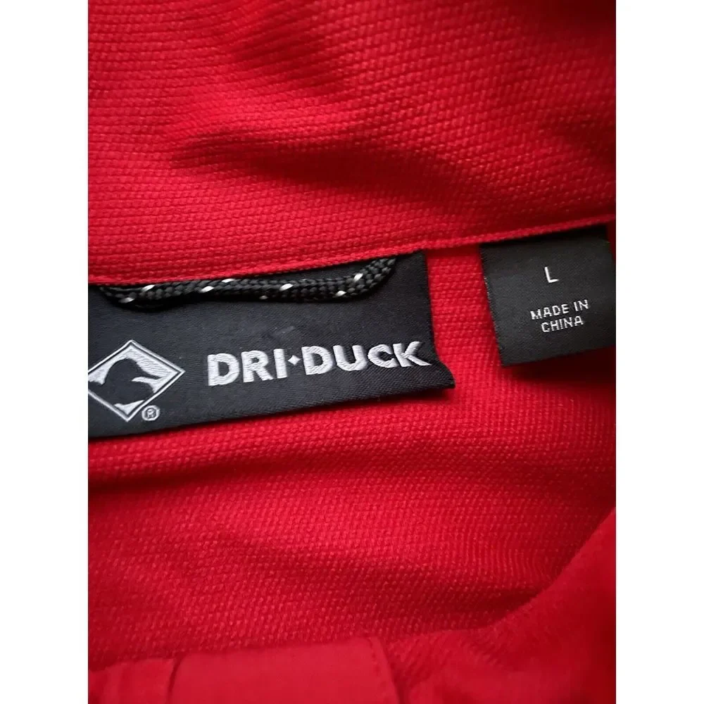 DRI DUCK‎ DDX MOTION SOFTSHELL MEN'S WATER RESISTANT LARGE. RED CHARCOAL JACKET